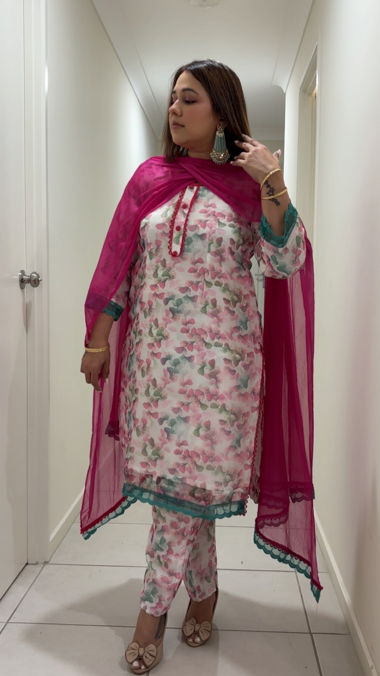 Classic Organza Pant Suit