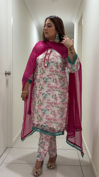 Classic Organza Pant Suit