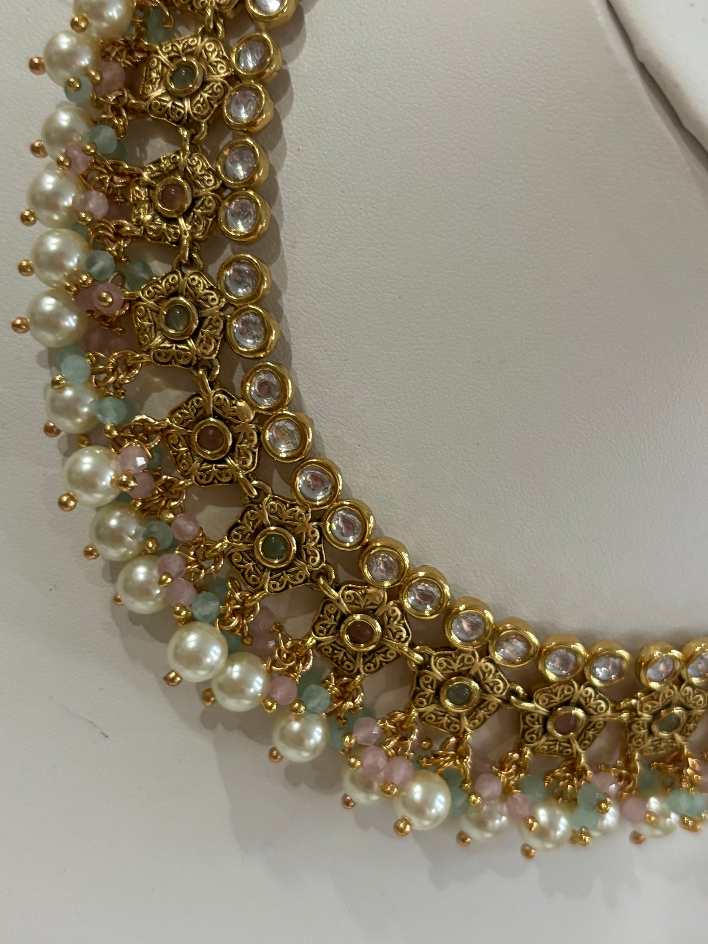 FMC3032 - Uncut Kundan Amarpali Necklace