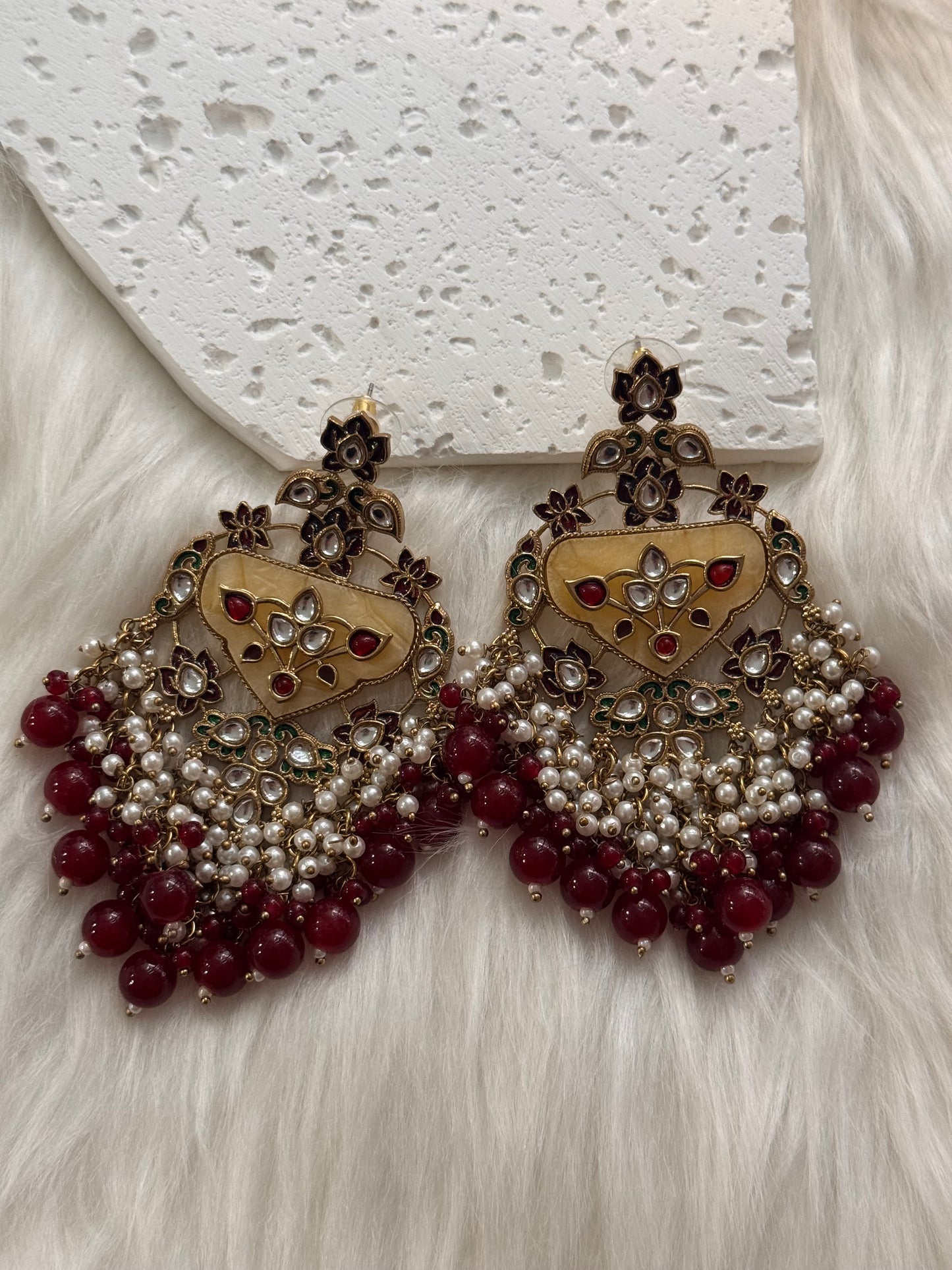 FMC675 - Kundan Earrings