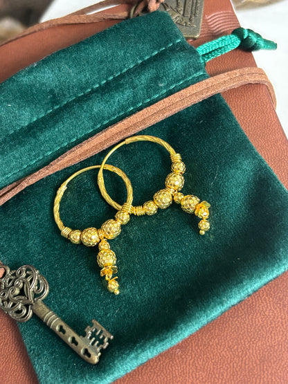 FMC9080 - Gold Plated  Traditional Hoops