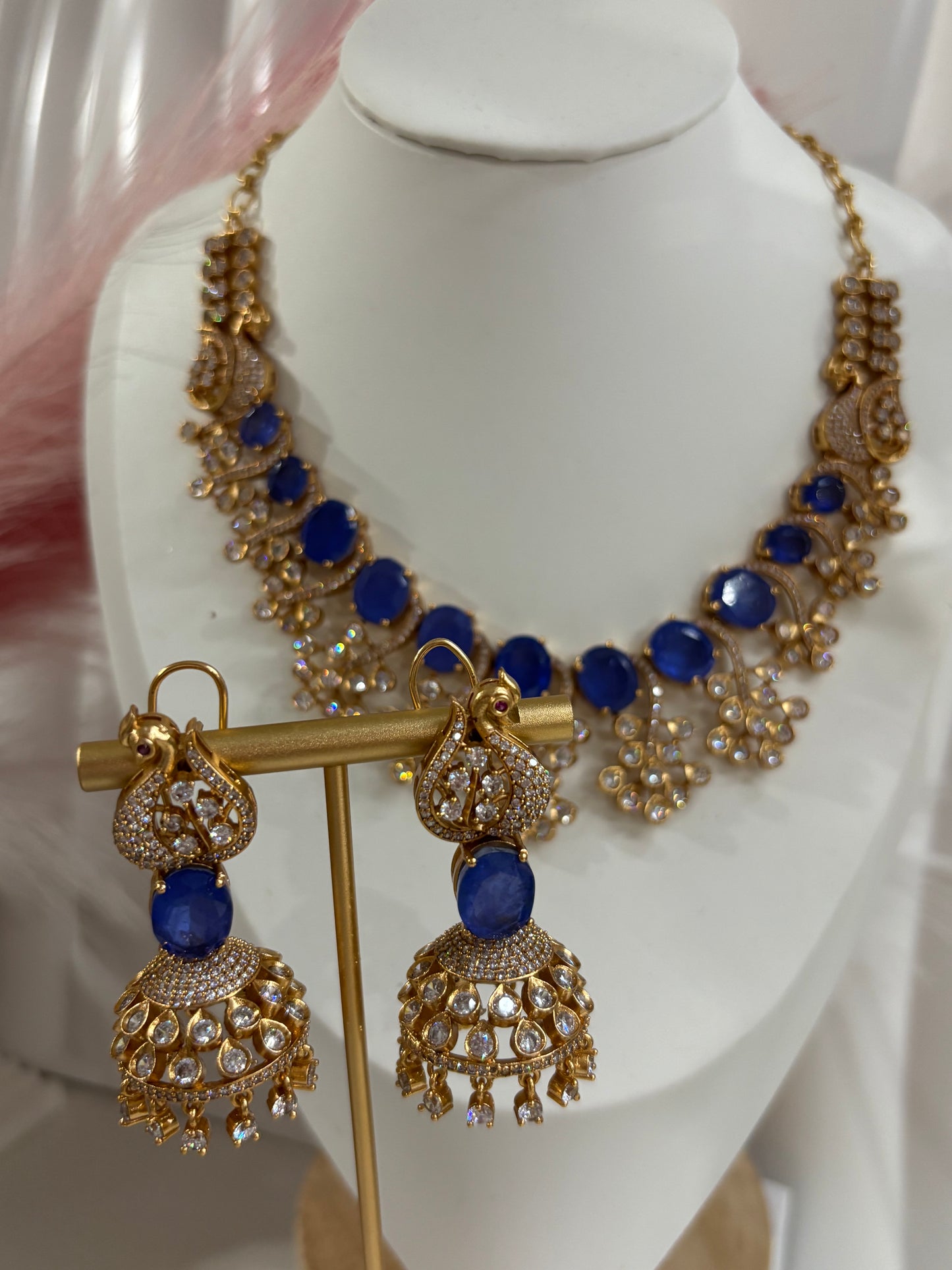 FMC4475 - Uncut Kundan Necklace Set
