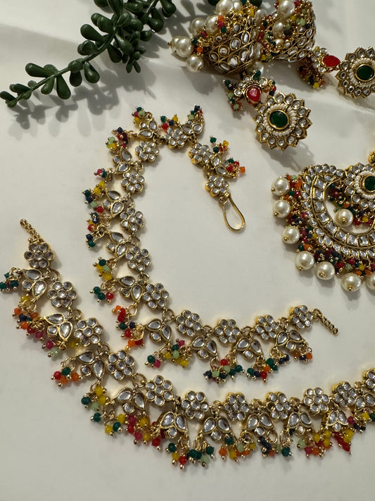 FMC210 - Kundan Jhumki Sahara set