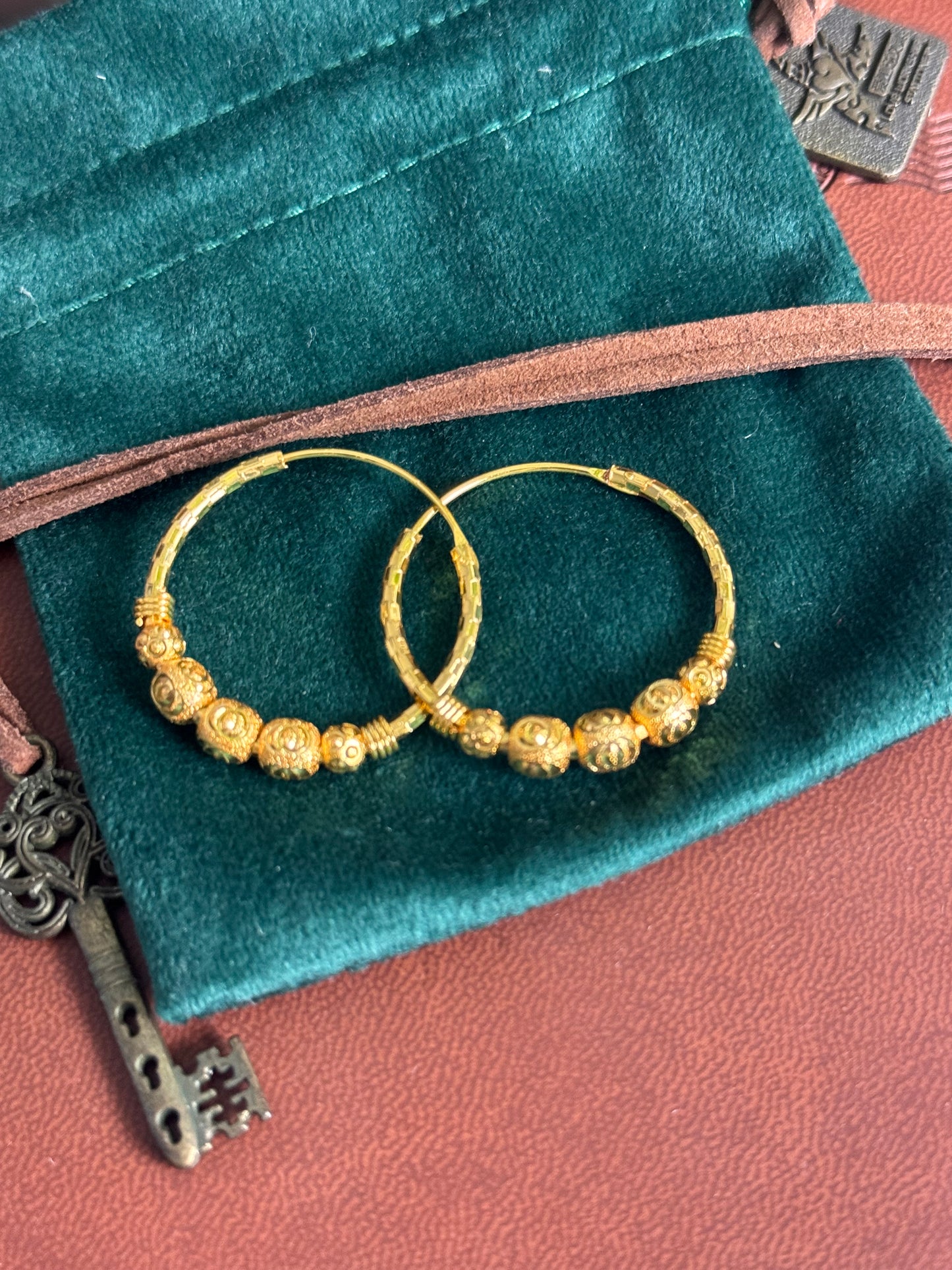 FMC9050 - Gold Plated Traditional Hoops