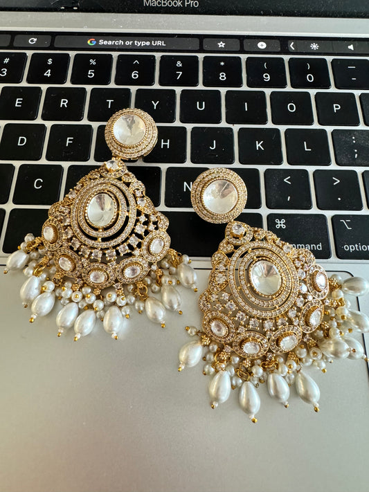 FMC1555 - Uncut Kundan Earrings