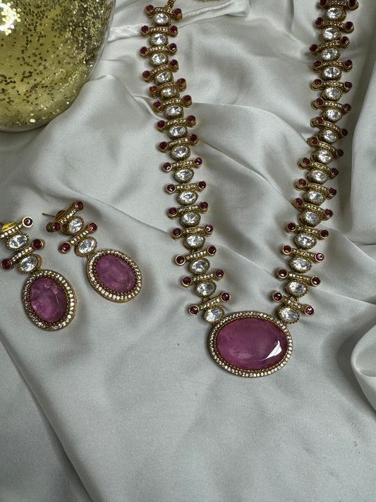 FMC2554 - Mossanite Kundan Necklace