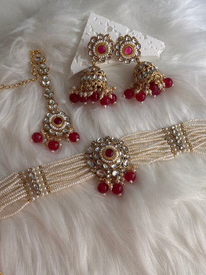 FMC425 - Kundan Chokar Necklace