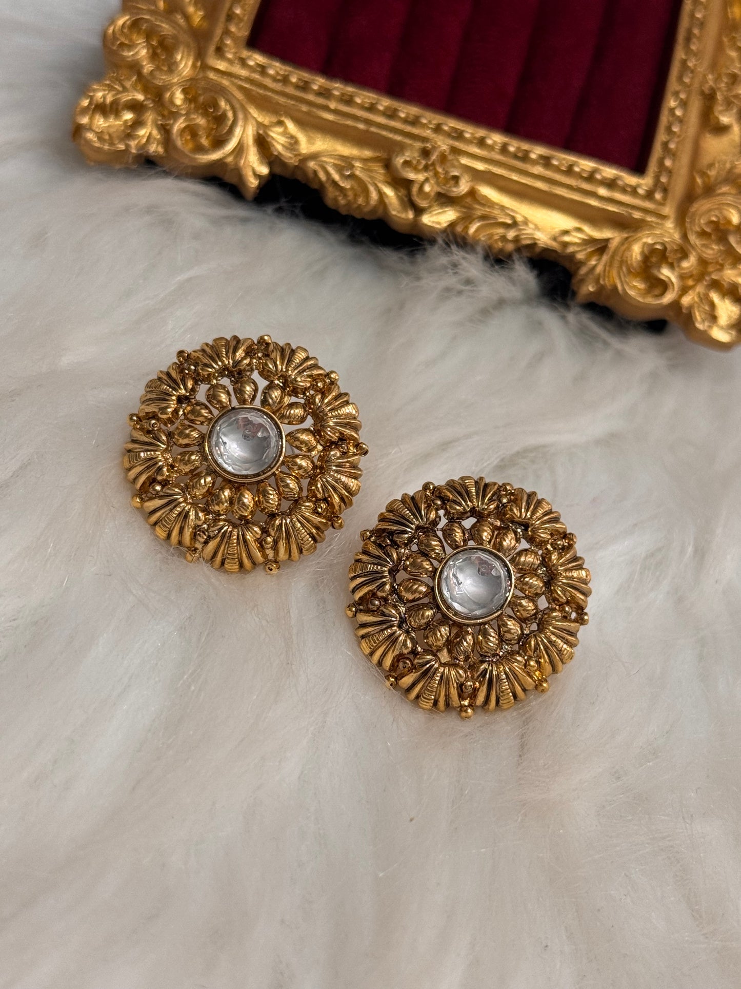 FMC1213 - 2 Gram Gold Plated Stud Earrings