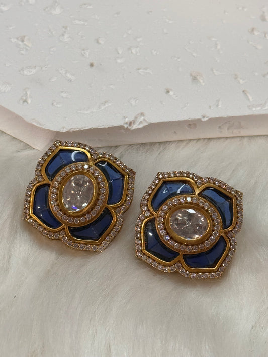 FMC764 - Uncut Stud Earrings