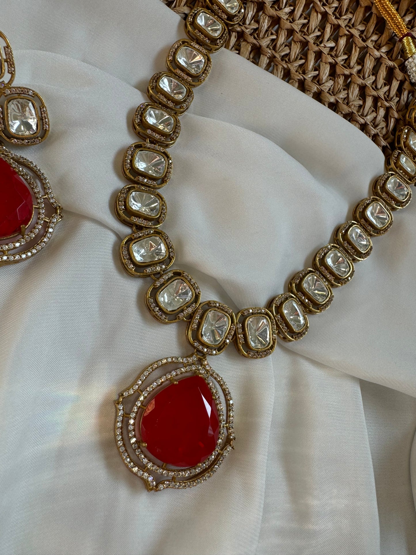 FMC2952 - Uncut Kundan Necklace