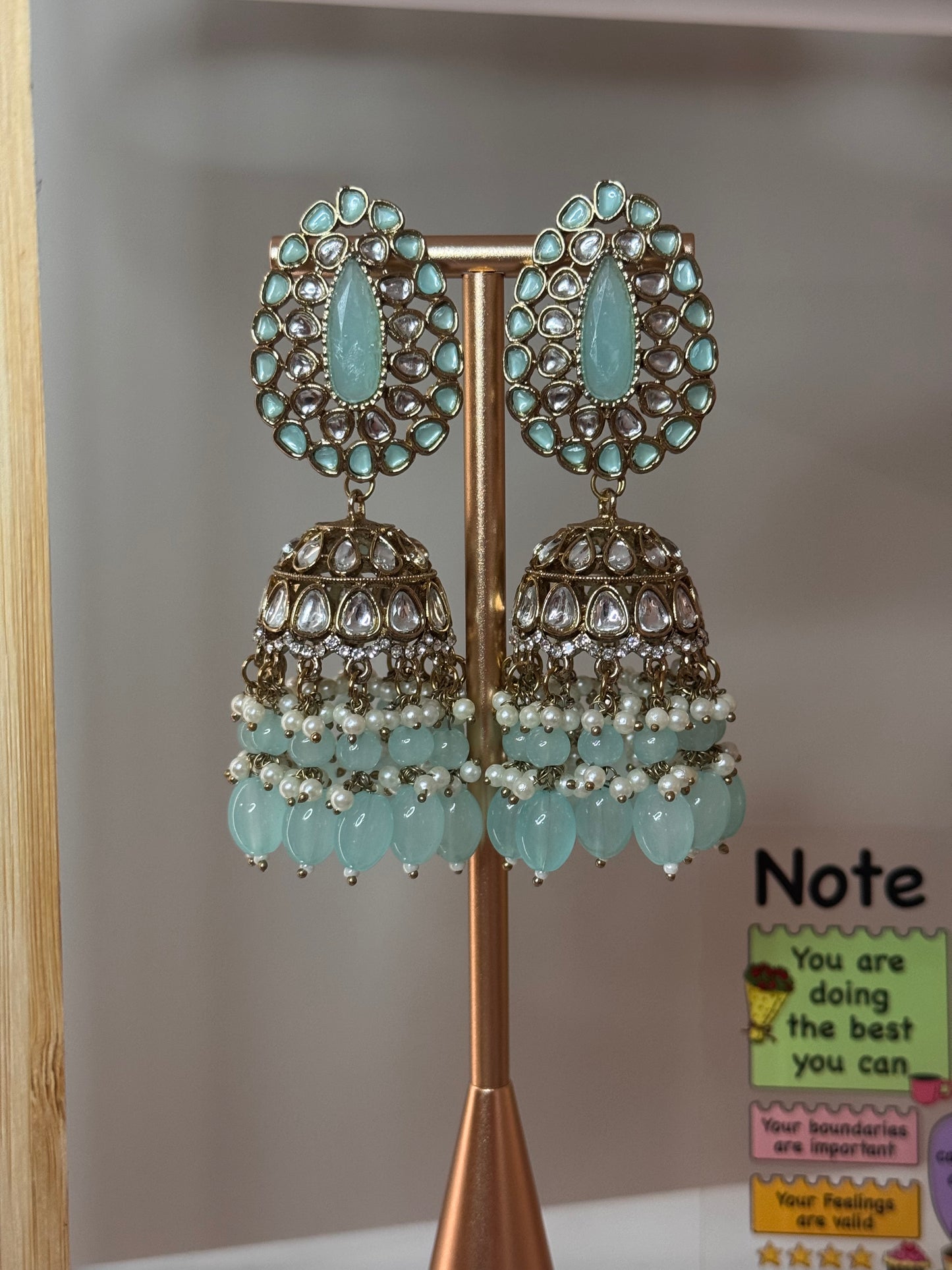 FMC595 - Kundan Jhumki Earrings