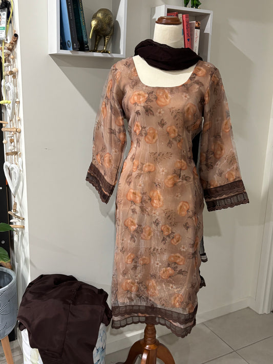 Pure Organza Salwar Suit
