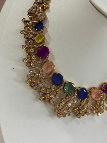 FMC4475 - Uncut Kundan Necklace Set
