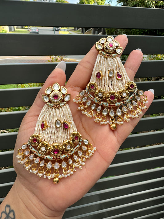 FMC2559 - Uncut Kundan Earrings