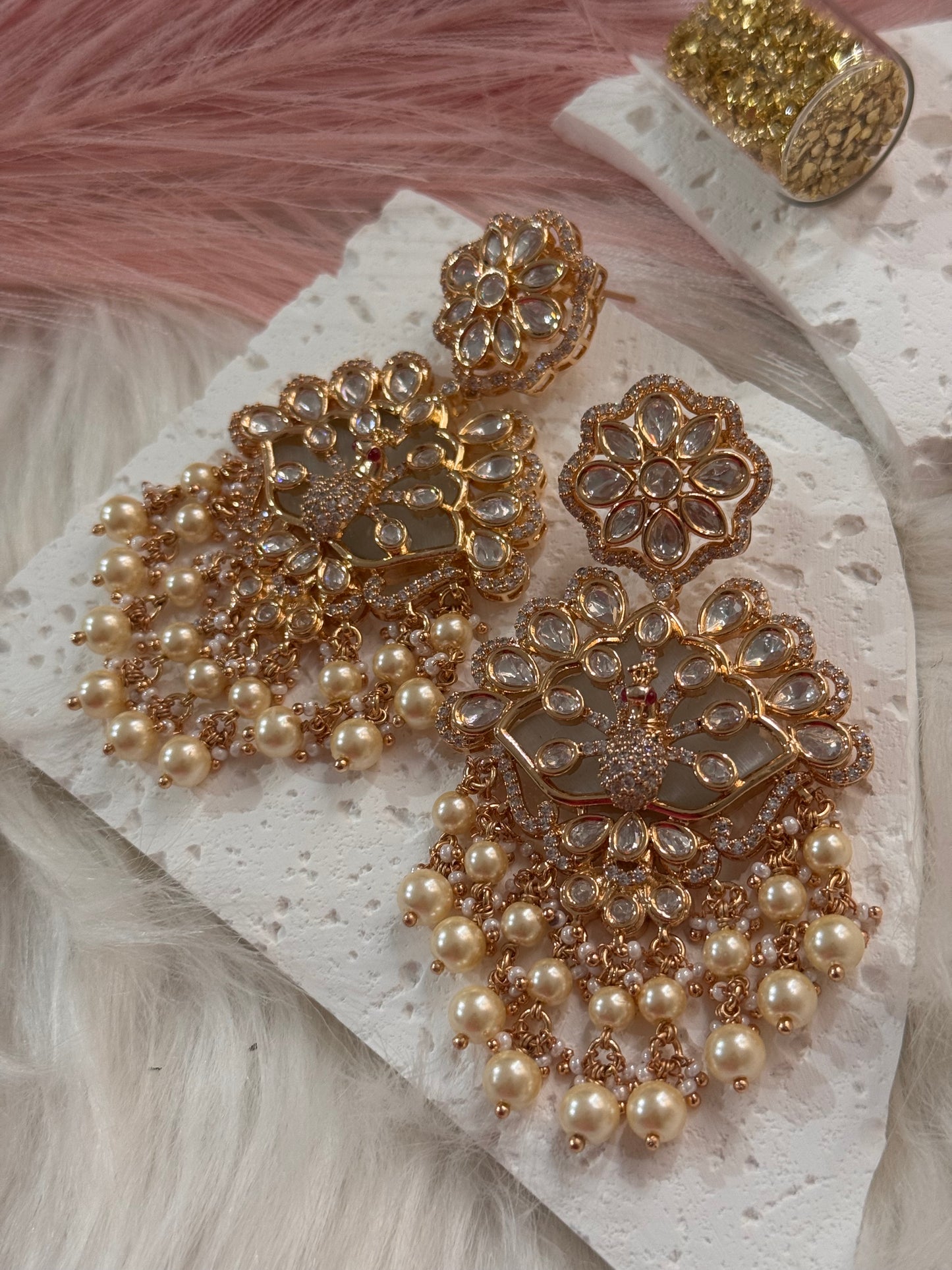 FMC2640 - Uncut Kundan Earrings