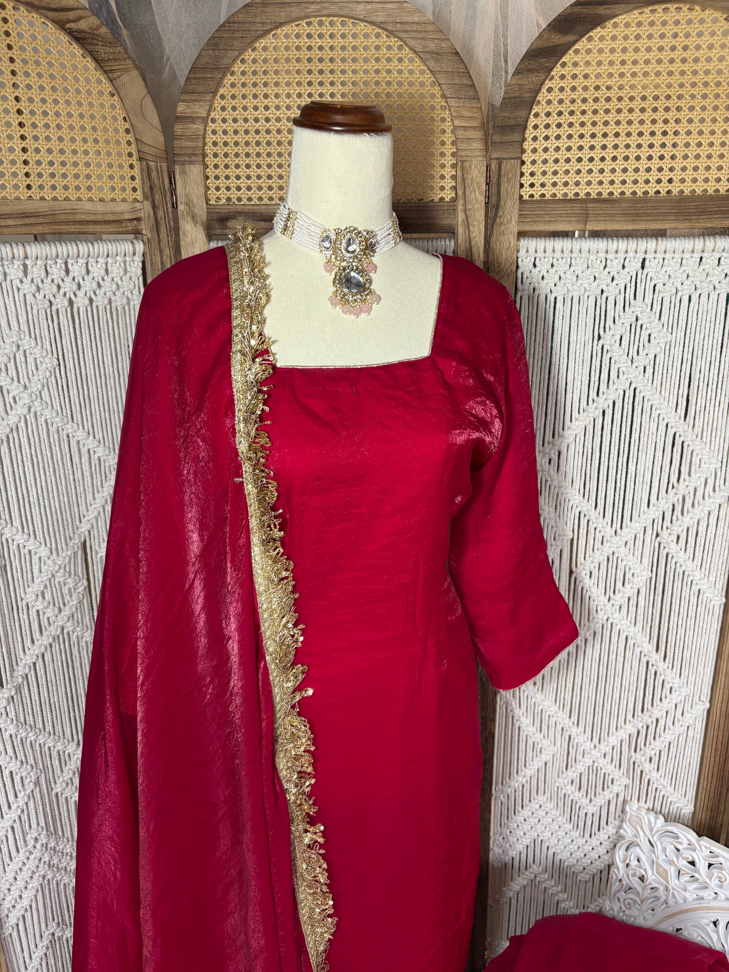 Hot Pink Fendi Silk Pant Suit