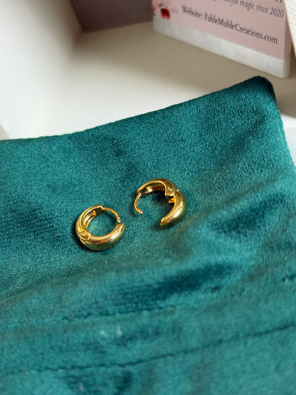 FMC510 - Gold Plated Hoops