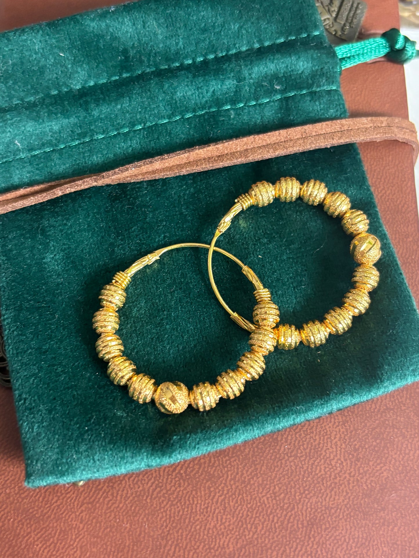 FMC9070 - Gold Plated  Traditional Hoops
