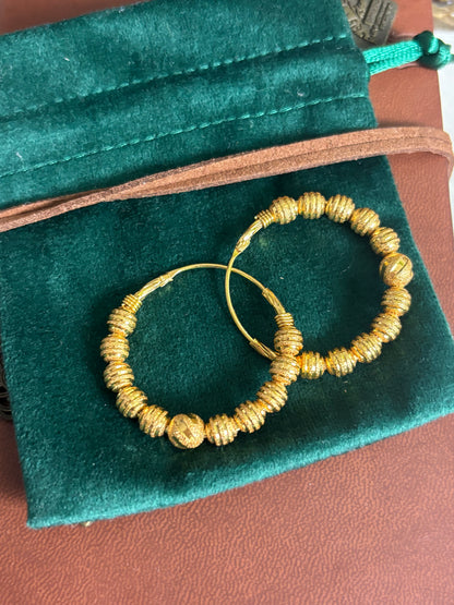 FMC9070 - Gold Plated  Traditional Hoops