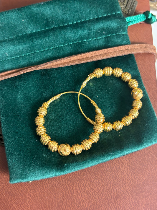 FMC9070 - Gold Plated  Traditional Hoops