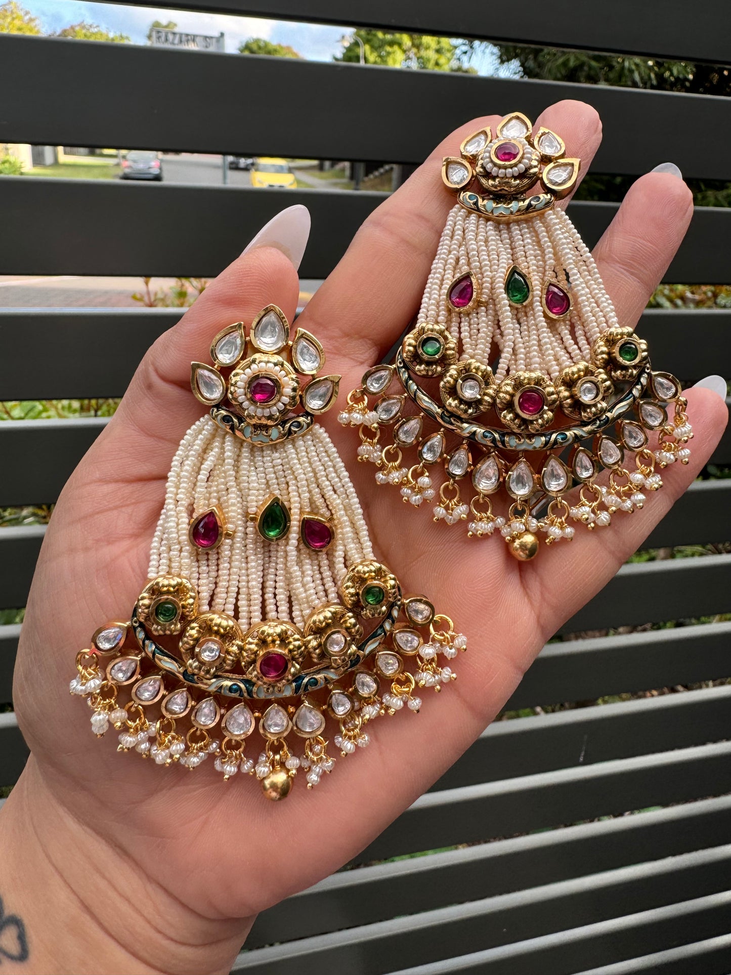 FMC2559 - Uncut Kundan Earrings