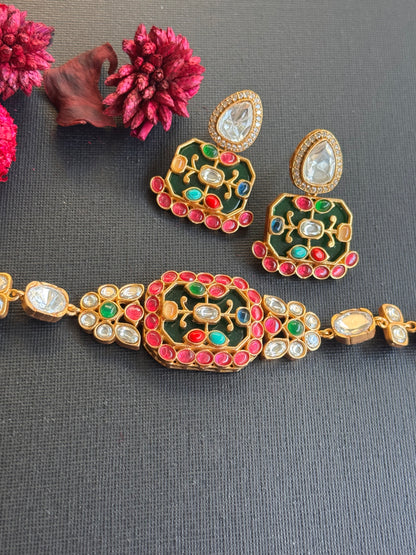 FMC3456 - Antique Mossanite Chokar