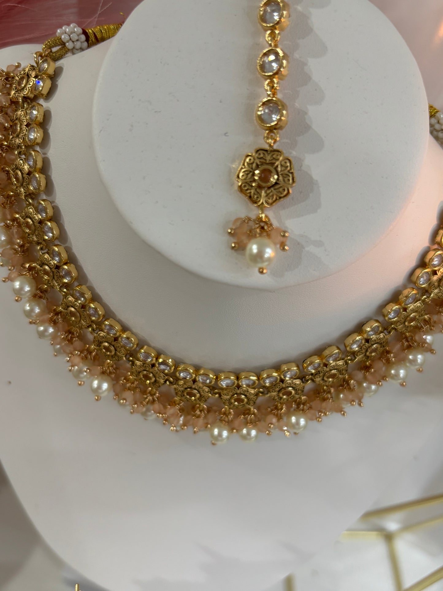 FMC3032 - Uncut Kundan Amarpali Necklace