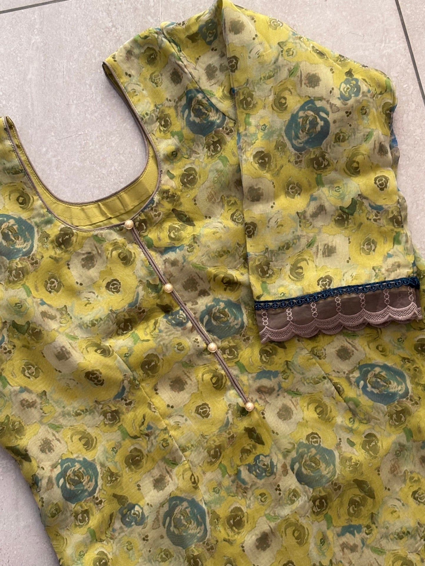 Classic Organza Green Salwar Suit