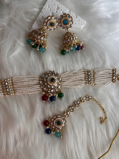 FMC425 - Kundan Chokar Necklace