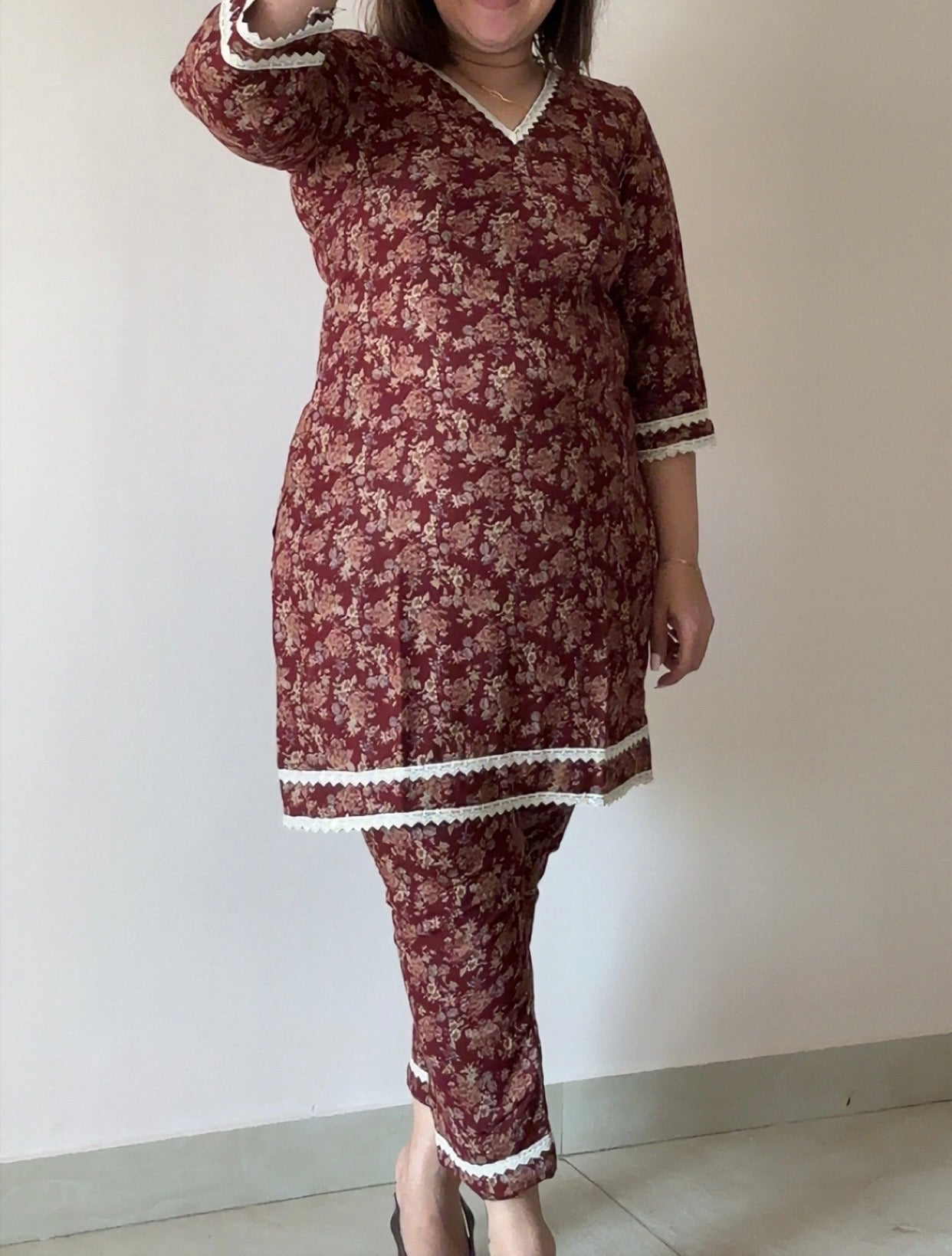 Woolen Blend Cord Set