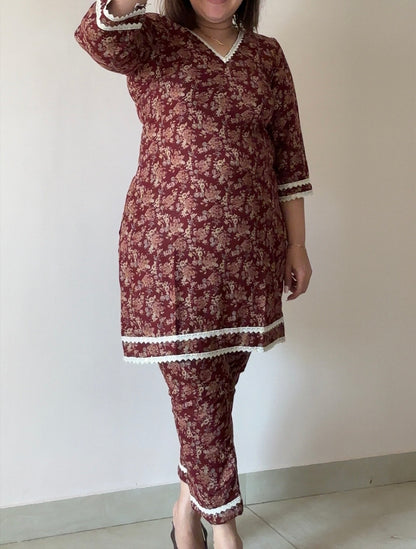 Woolen Blend Cord Set