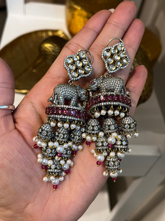 FMC398 - Uncut Kundan Earrings