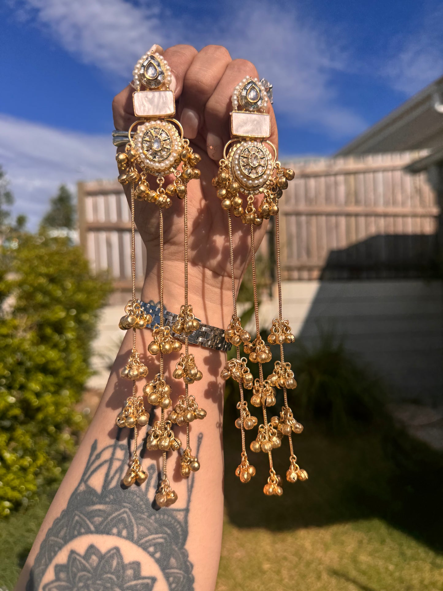 FMC1050 - Brass (Kashmiri) Earrings