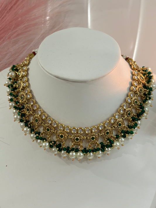 FMC3032 - Uncut Kundan Amarpali Necklace