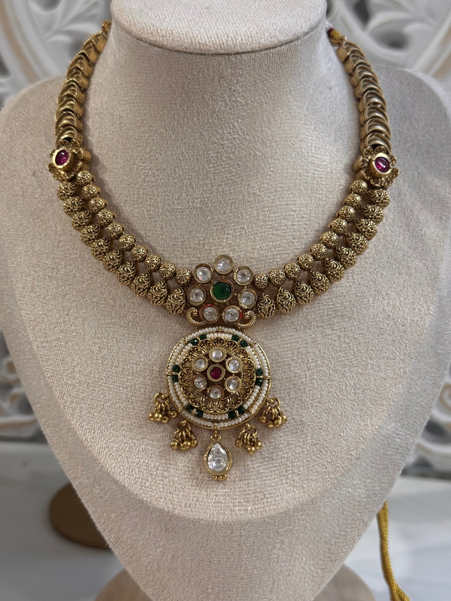 FMC3617 - Rajwada Gold Plated Necklace