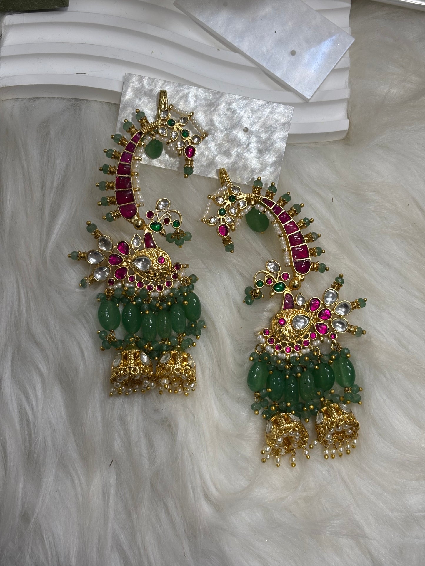 FMC2788 - Pachi Kundan Cuff Earrings