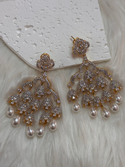FMC1356 - WGP CZ Earrings
