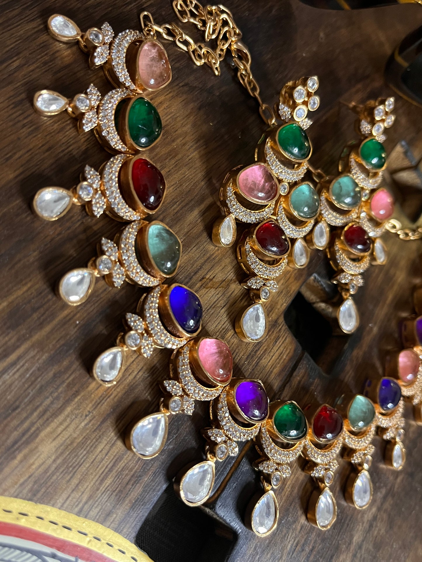 FMC1356 - Mossanite Kundan Set