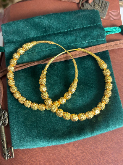 FMC9009 - Gold Plated  Traditional Hoops