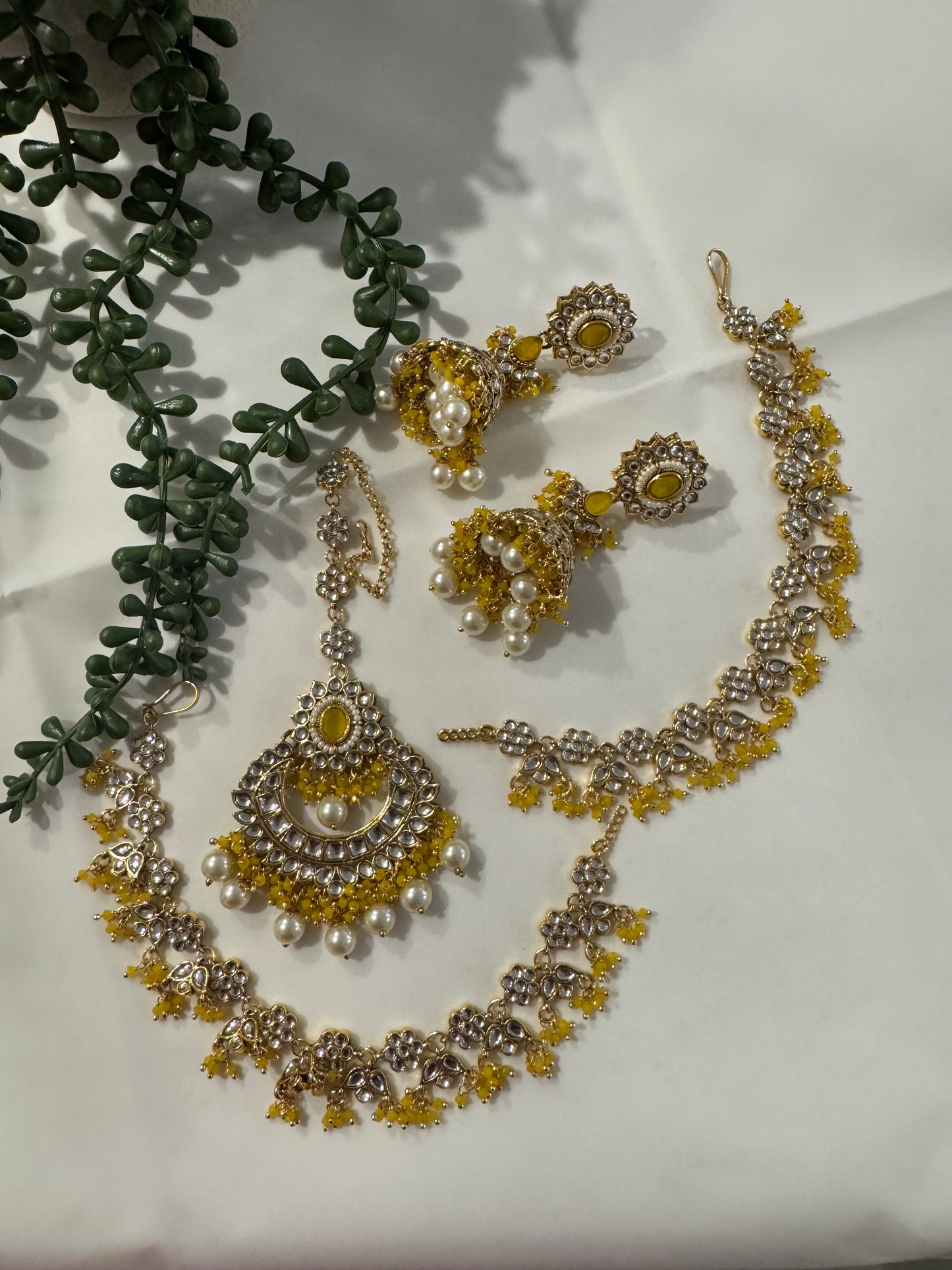 FMC210 - Kundan Jhumki Sahara set