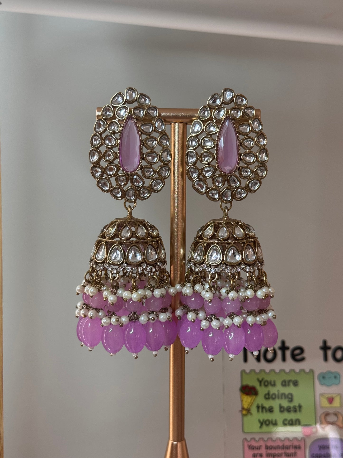 FMC595 - Kundan Jhumki Earrings