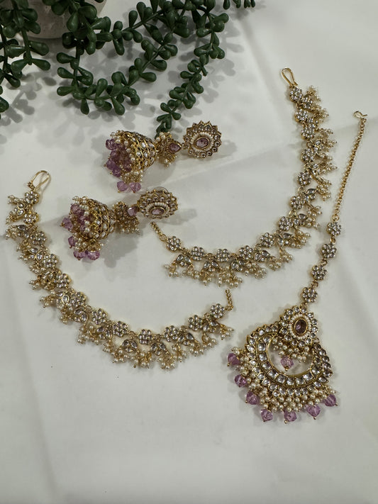 FMC210 - Kundan Jhumki Sahara set