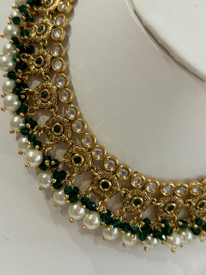FMC3032 - Uncut Kundan Amarpali Necklace