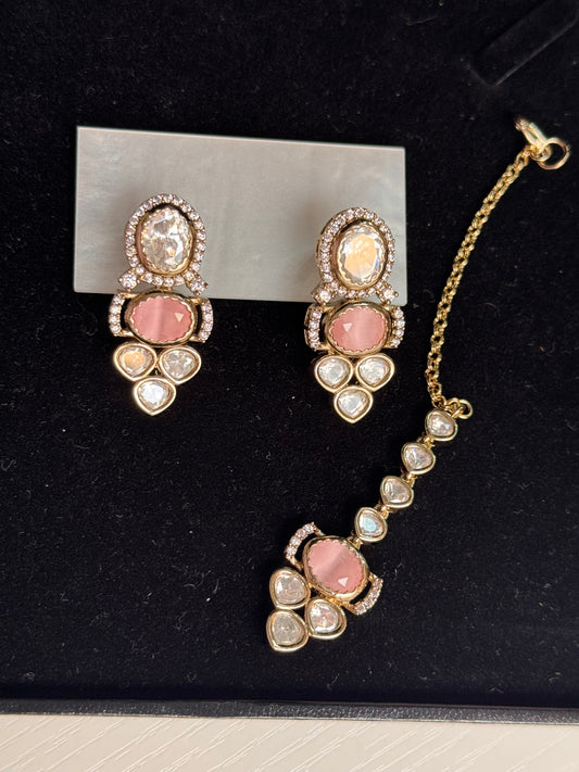 FMC1980 - Mossanite Kundan Necklace