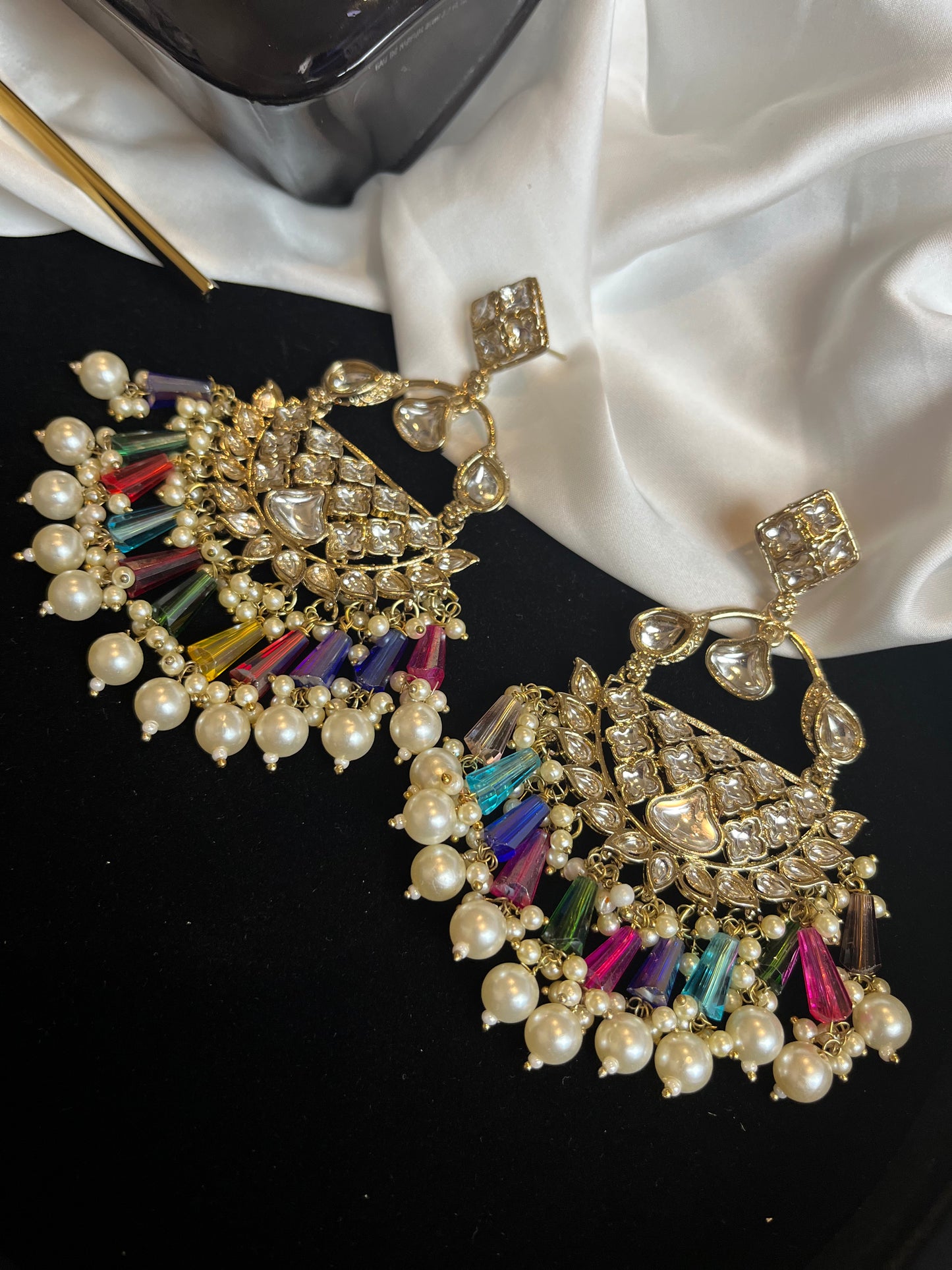 FMC129 - Kundan Earrings - $8 OFF