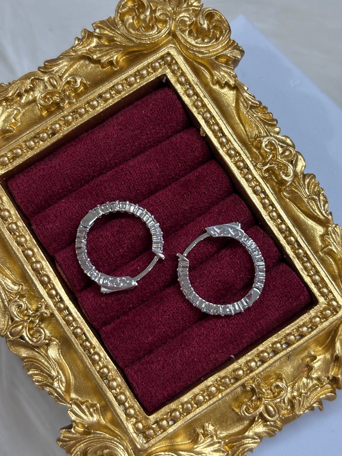 FMC470 -WGP Hoops Earrings