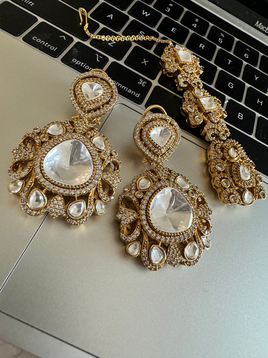 FMC1710 - Uncut Kundan Maangtikka Set