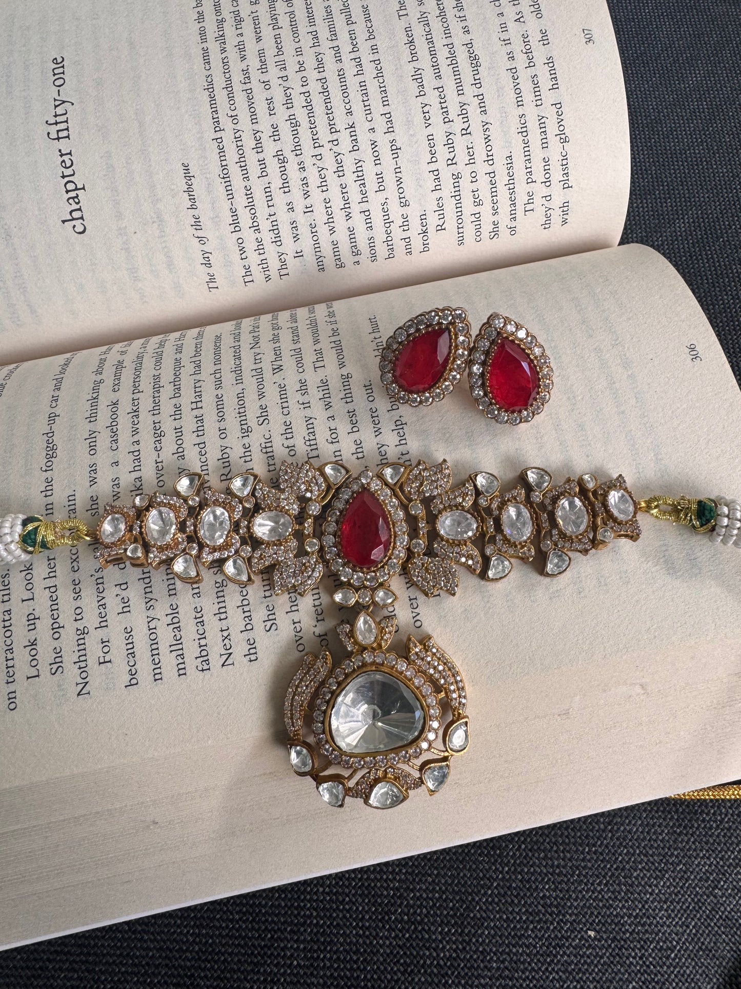 FMC2365 - Mossanite Kundan Necklace