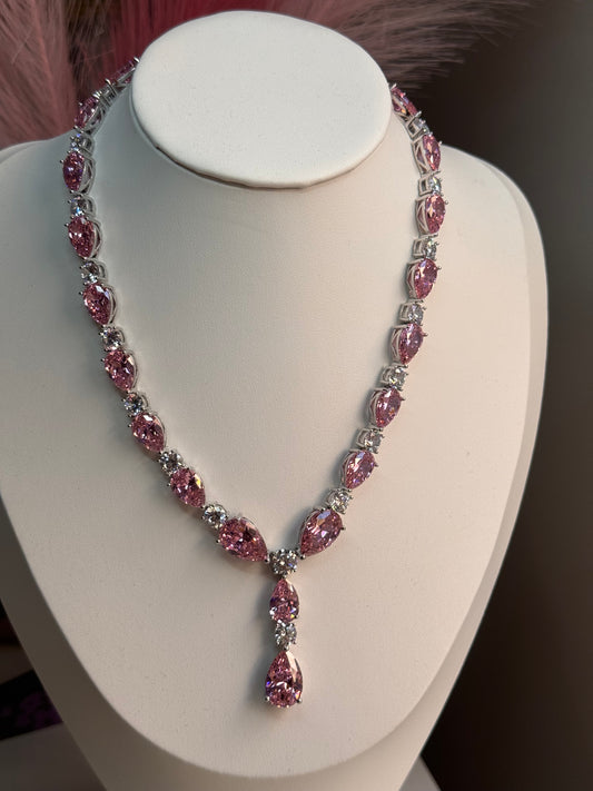 FMC6754 - WGP Swarovski Crystal Stone Necklace