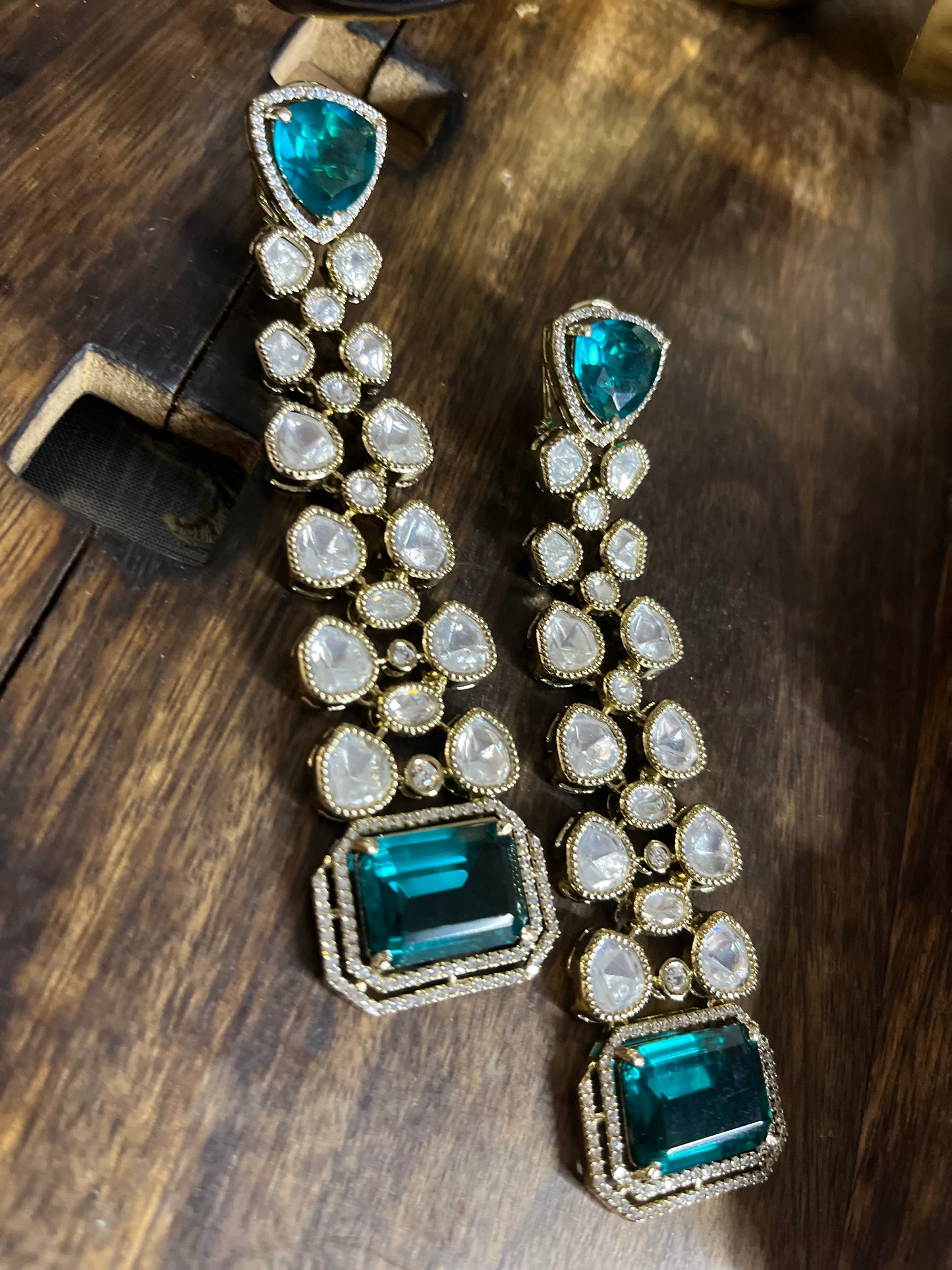 FMC760 - Uncut Kundan Earrings